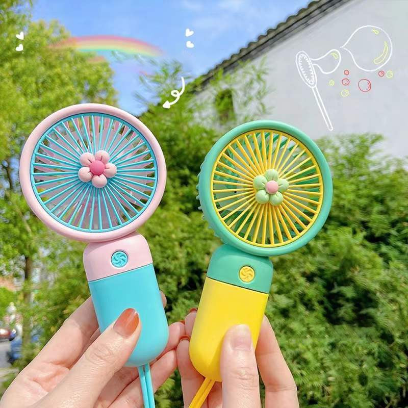 Blue Mini Fan Chargeable Portable