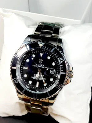 Rolex Submariner Silver – Black Rotating Dial with Date