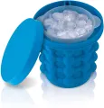 Ice Cube Maker Genie – Silicone Ice Cube Maker with Storage Cylinder & Lid