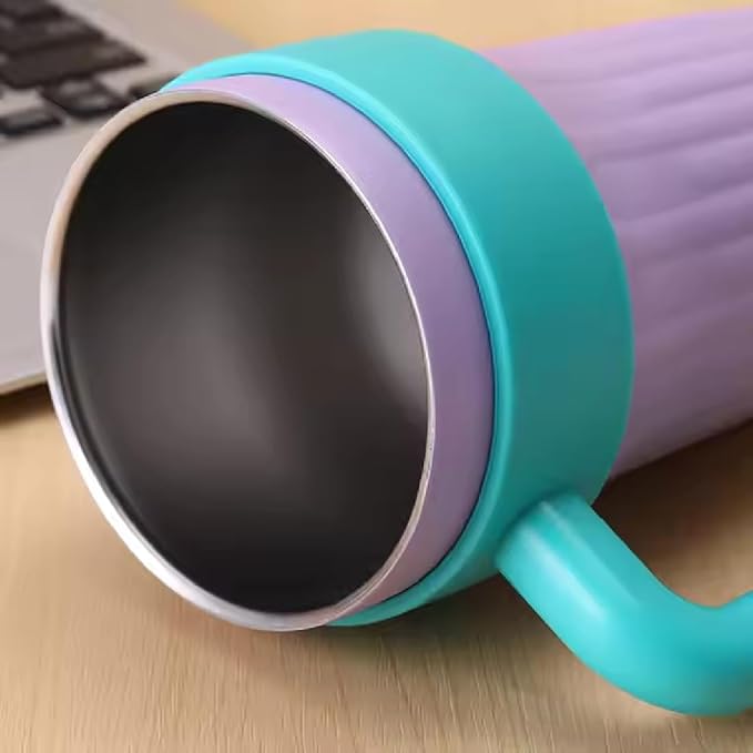 2 800ml Insulated Stainless Steel Travel Mug with Handle & Straw – Double Wall Coffee Tumbler with Lid - Image 3