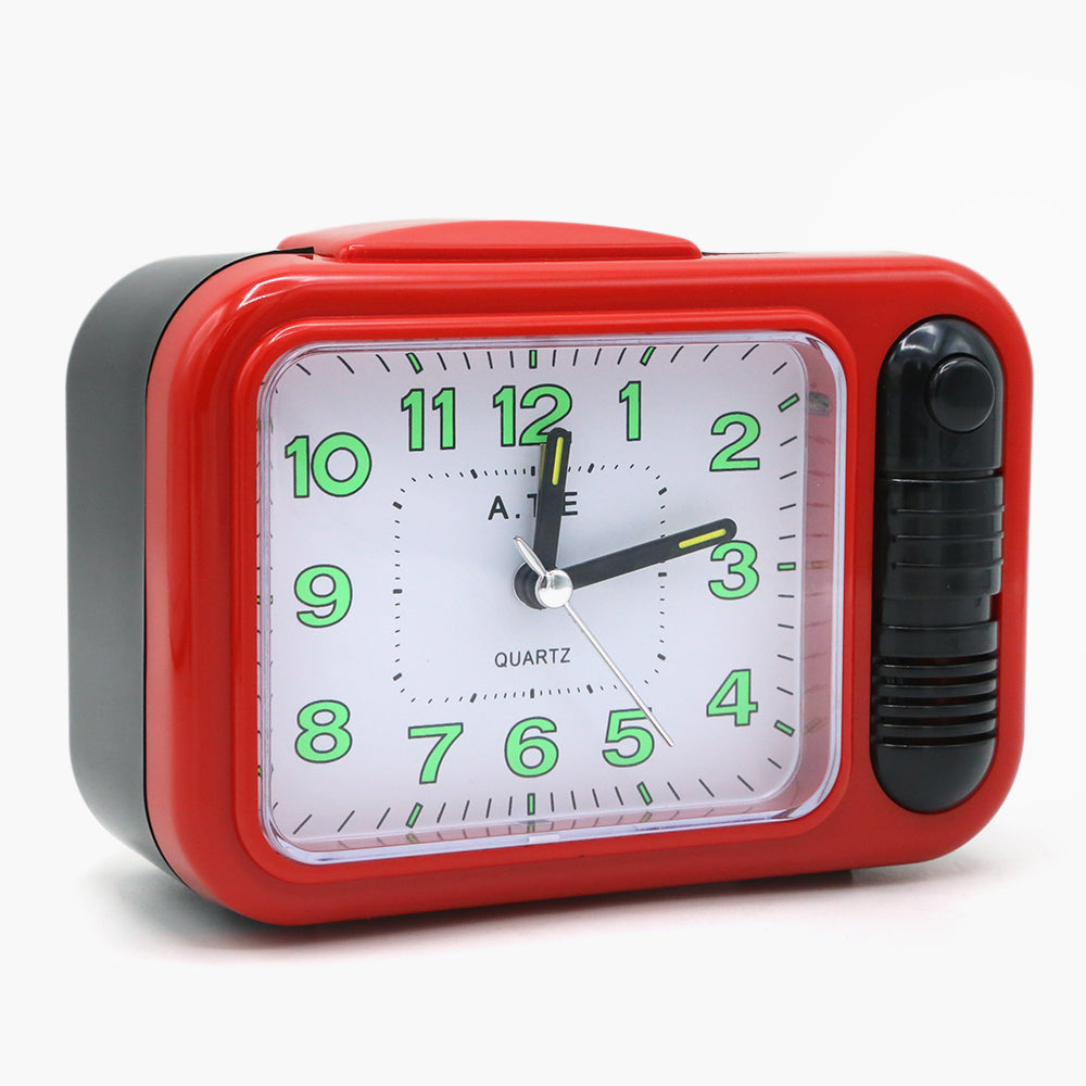 3 Alarm Clock 687 – Classic Red Analog Table Clock - Image 2