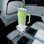 40 oz Insulated Tumbler with Handle & Straw – Stainless Steel Travel Coffee Mug - Image 4