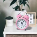 Twin Bell Mini Alarm Clock – Loud Analog Bedside Clock with LED Backlight - Image 5