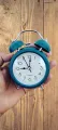 Twin Bell Mini Alarm Clock – Loud Analog Bedside Clock with LED Backlight - Image 6