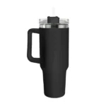 30 oz Stainless Steel Coffee Mug with Lid & Straw – Double Wall Insulated Travel Cup - Image 2