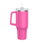 30 oz Stainless Steel Coffee Mug with Lid & Straw – Double Wall Insulated Travel Cup