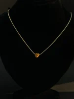 Minimalist Gold Heart Pendant Necklace for Women – Elegant Everyday Chain - Image 2