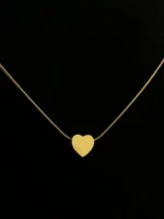 Minimalist Gold Heart Pendant Necklace for Women – Elegant Everyday Chain