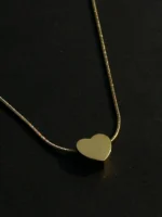 Minimalist Gold Heart Pendant Necklace for Women – Elegant Everyday Chain - Image 5